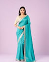 Aqua Radiance Saree